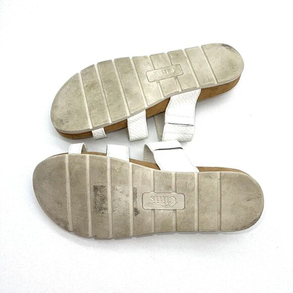 Cliffs by White Mountain Sandals Womens 8 Teona White Strappy Slip On Comfort - Picture 4 of 7